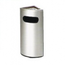 Stainless Steel Corner Bin c/w Ashtray Top