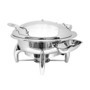 Round Hydraulic Hinge Lip Chafing Dish