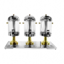 Triple Tank Gold Plated Juice Dispenser